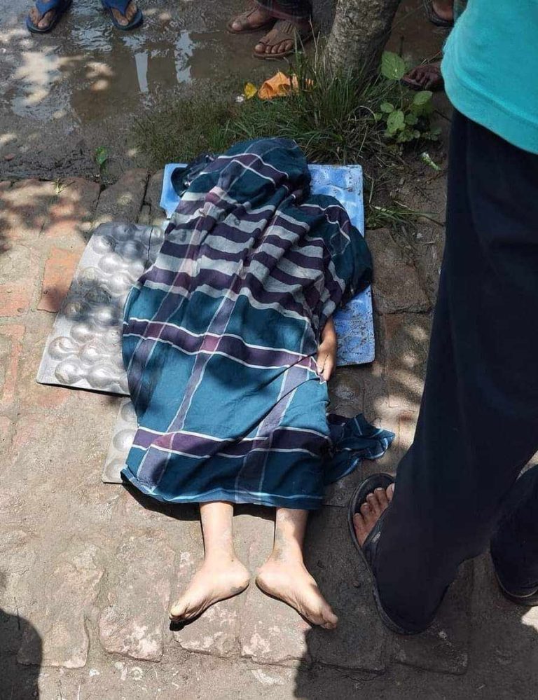 উজিরপুরে মায়ের সাথে ঔষধ কিনতে গিয়ে ট্রাক চাপায় শিশুর মৃত্যু।